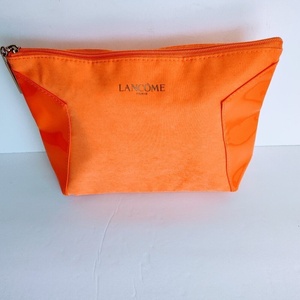 Lancome Orange Cosmetic Bag